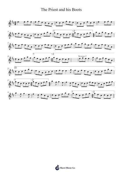The Priest and his Boots Musica per pianoforte di Mathias Luna - Arr.Boothphen Rybes