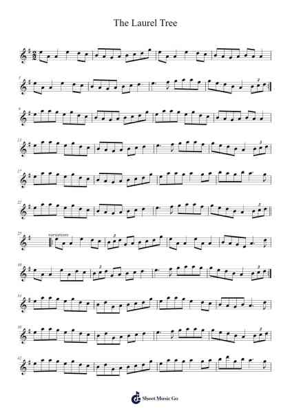 The Laurel Tree Sheet Music by Wellnesselta-Arr.Gemruth Montlyn