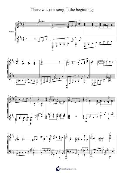 There was one song in the beginning Sheet Music oleh Isaac Watts-Arr.Hulking Chilmund