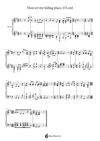 Thou Art My Hiding Place, O Lord Sheet Music by Isaac Watts-Arr.Joanbar Crichniel
