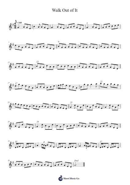Walk Out of It Sheet Music by Hallie Chambers-Arr.Jeamesjosh