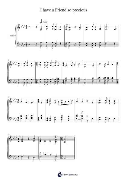I Have a Friend So Precious 楽譜 by Isaac Watts-Arr.Croftslop