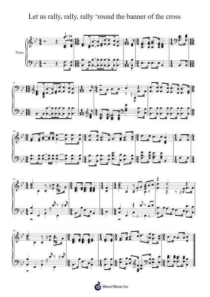 Let Us Rally 'Round the Banner of the Cross 楽譜 by Isaac Watts-Arr.Bardtrid