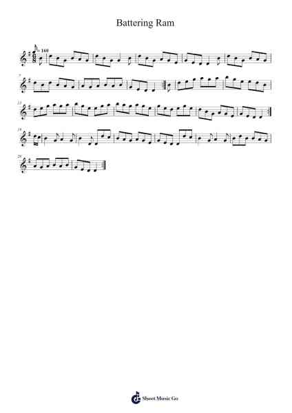 Battering Ram Musica per pianoforte di Pumpkilean - Arr.Kirkwen Meldell