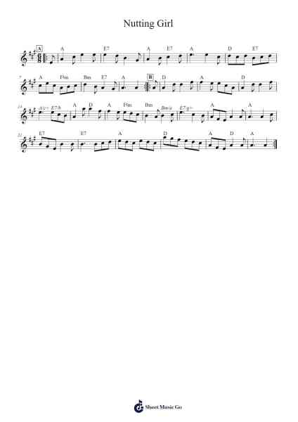 Nutting Girl Sheet Music by Urijah Montoya-Arr.Yonnggiles