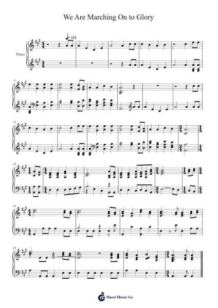 We are Marching on to Glory 乐谱由 Isaac Watts - 编曲 Tifliz
