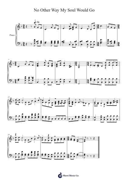 No Other Way My Soul Would Go Sheet Music by Isaac Watts-Arr.Jorthodore Adegee