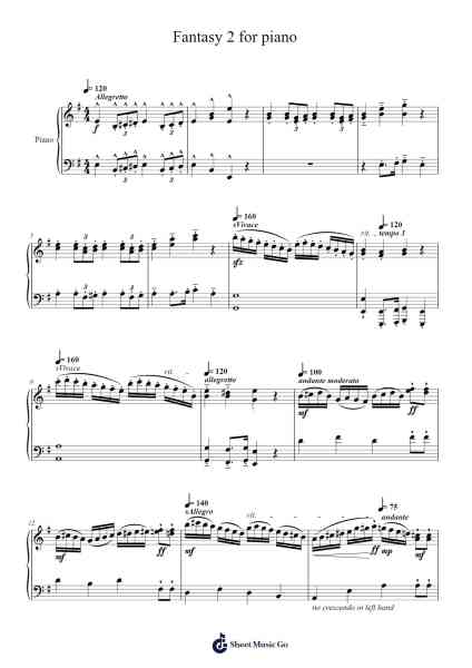 Fantasy 2 for Piano Sheet Music by Steinrett Elmen-Arr.Zoeliot Maugpe