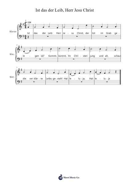 Ist das der Leib, Herr Jesu Christ Sheet Music by Andreas Ruppert-Arr.Auslus Yeachard