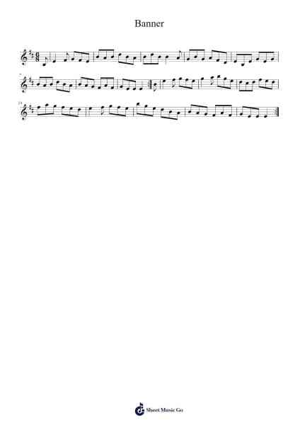 Banner Sheet Music by Pesanta-Arr.Greenlaw