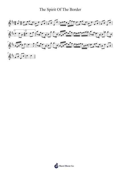 The Spirit Of The Border 乐谱由 Peter_94 - 编曲 Copclife Hudvan
