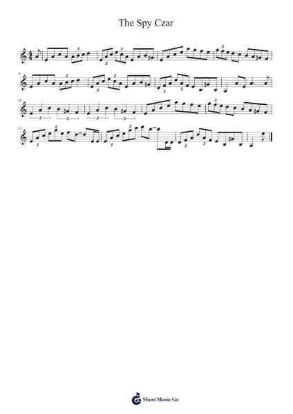 The Spy Czar Sheet Music by f0lk-Arr.Flowergess