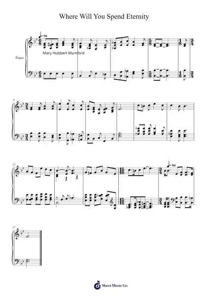 Where will you spend eternity โน้ตเพลงโดย Isaac Watts-Arr.Macre Accer