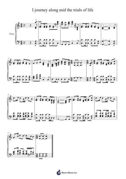 I Journey Along Mid the Trials of Life 楽譜 by Isaac Watts-Arr.Jannuel Graceche