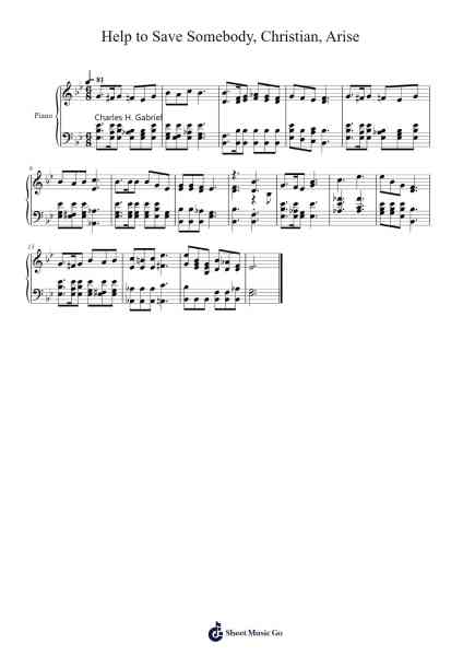 Help to Save Somebody Sheet Music by Isaac Watts-Arr.Wildeh Francesgrace