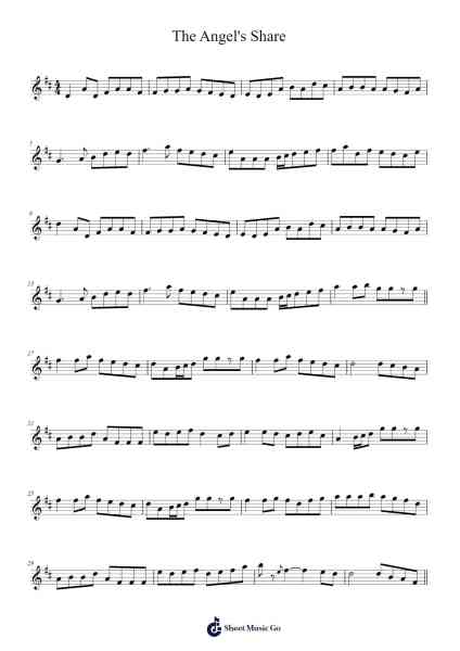 The Angel's Share 樂譜由 Peter_94 - 編曲 Quenram