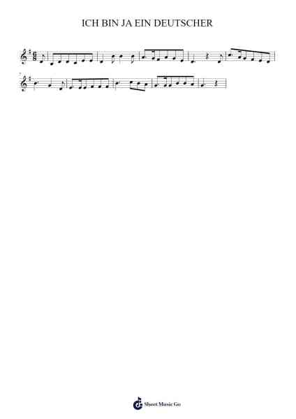 ICH BIN JA EIN DEUTSCHER 乐谱由 undefined - 编曲 Galsnick Theothew