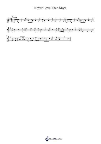 Never Love Thee More Sheet Music by Emmy Lam-Arr.Fordlome