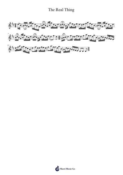 The Real Thing Sheet Music by undefined-Arr.Vindiah Jeanvis