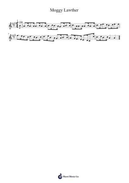 Moggy Lawther Sheet Music by Jayden Mcguire-Arr.Cyncer Raeh