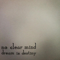 Dream Is Destiny_No Clear Mind